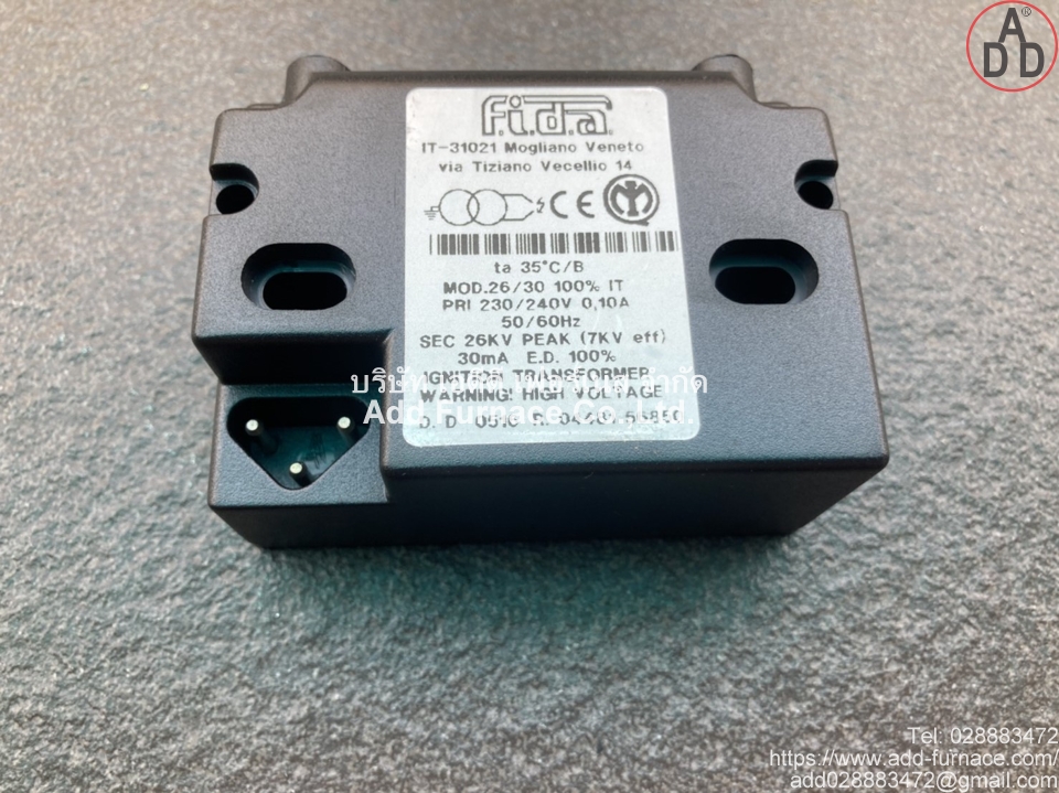 fida treviso italy mod 26/30 ignition transformer (1)